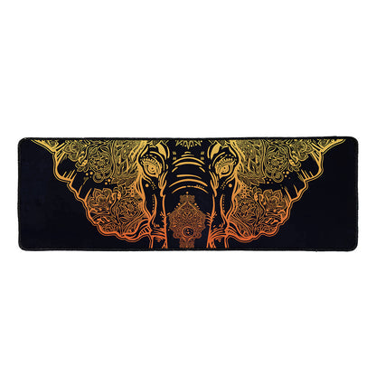 Spiritual Elephant Mandala Print Long Kitchen Mat