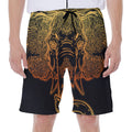 Spiritual Elephant Mandala Print Men's Beach Shorts