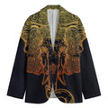 Spiritual Elephant Mandala Print Men's Blazer
