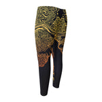 Spiritual Elephant Mandala Print Men's Compression Pants