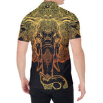 Spiritual Elephant Mandala Print Men's Shirt