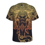 Spiritual Elephant Mandala Print Men's Sports T-Shirt
