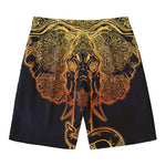 Spiritual Elephant Mandala Print Men's Swim Trunks