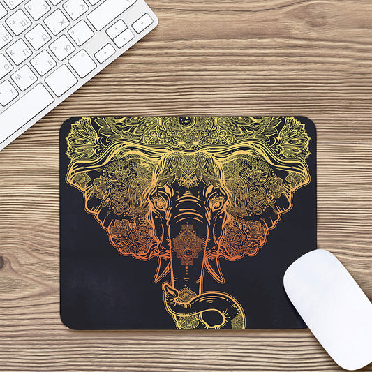 Spiritual Elephant Mandala Print Mouse Pad