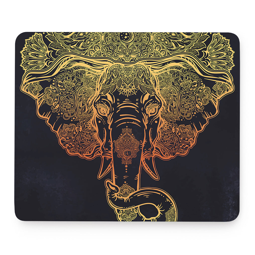Spiritual Elephant Mandala Print Mouse Pad