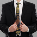 Spiritual Elephant Mandala Print Necktie