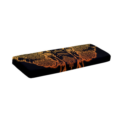 Spiritual Elephant Mandala Print Piano Keyboard Cover
