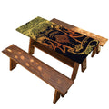 Spiritual Elephant Mandala Print Picnic Table Cover