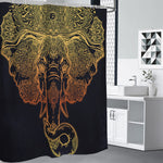 Spiritual Elephant Mandala Print Premium Shower Curtain