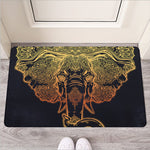 Spiritual Elephant Mandala Print Rubber Doormat
