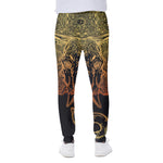 Spiritual Elephant Mandala Print Scuba Joggers