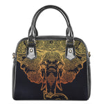 Spiritual Elephant Mandala Print Shoulder Handbag