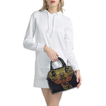 Spiritual Elephant Mandala Print Shoulder Handbag