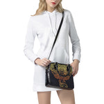 Spiritual Elephant Mandala Print Shoulder Handbag