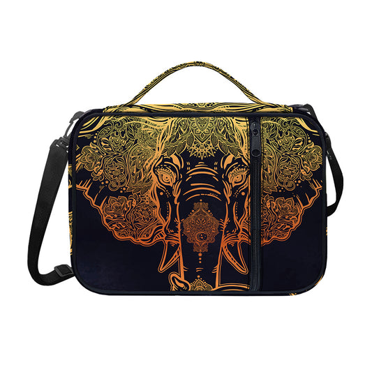 Spiritual Elephant Mandala Print Shoulder Strap Bible Bag