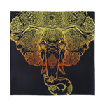 Spiritual Elephant Mandala Print Silk Bandana