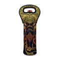 Spiritual Elephant Mandala Print Single Neoprene Wine Tote