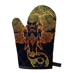 Spiritual Elephant Mandala Print Single Oven Mitt