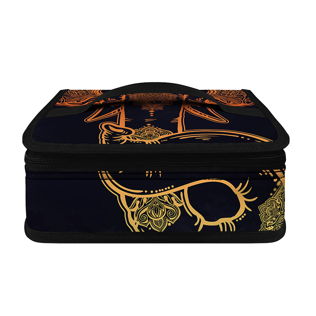 Spiritual Elephant Mandala Print Small Lunch Bag