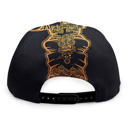 Spiritual Elephant Mandala Print Snapback Cap