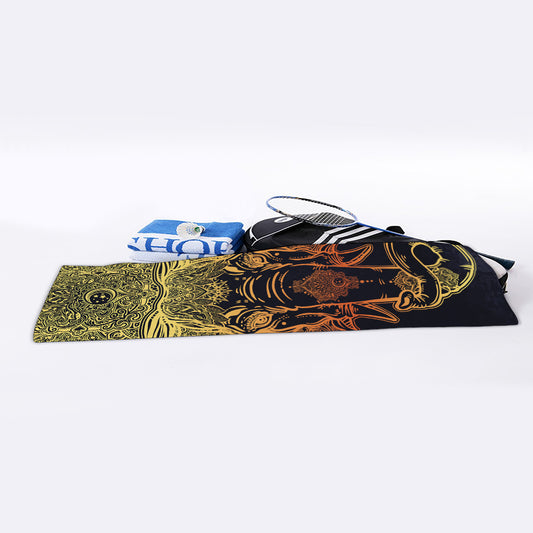 Spiritual Elephant Mandala Print Sports Towel