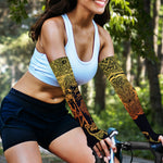 Spiritual Elephant Mandala Print Sun Protection Arm Sleeves