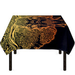 Spiritual Elephant Mandala Print Tablecloth