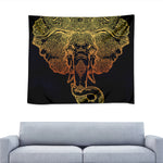 Spiritual Elephant Mandala Print Tapestry