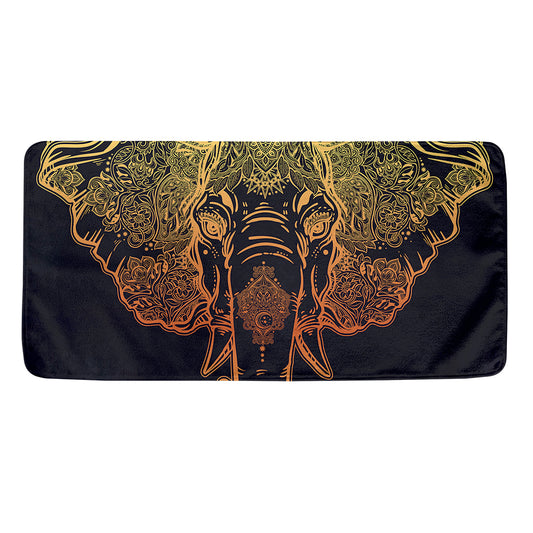 Spiritual Elephant Mandala Print Towel