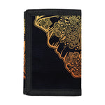 Spiritual Elephant Mandala Print Trifold Wallet