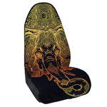 Spiritual Elephant Mandala Print Waterproof Car Seat Cover