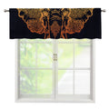 Spiritual Elephant Mandala Print Window Valance