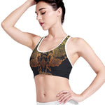 Spiritual Elephant Mandala Print Women's Sports Bra