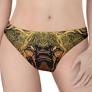 Spiritual Elephant Mandala Print Women's Thong