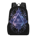 Spiritual Eye of Providence Print 17 Inch Backpack