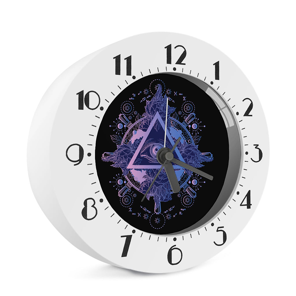 Spiritual Eye of Providence Print Alarm Clock
