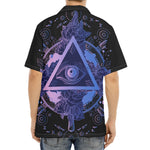 Spiritual Eye of Providence Print Aloha Shirt