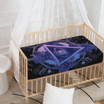 Spiritual Eye of Providence Print Baby Crib Sheet