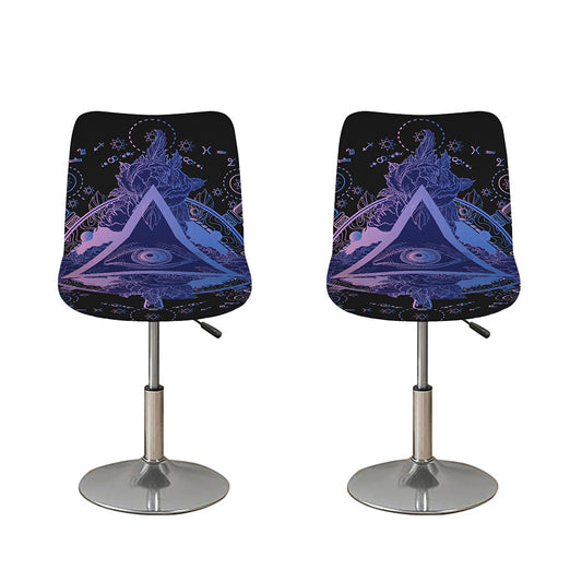 Spiritual Eye of Providence Print Bar Stool Covers