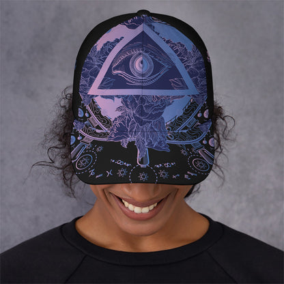 Spiritual Eye of Providence Print Baseball Cap