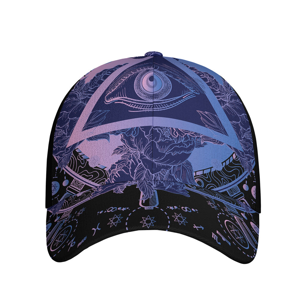 Spiritual Eye of Providence Print Baseball Cap