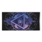 Spiritual Eye of Providence Print Beach Towel