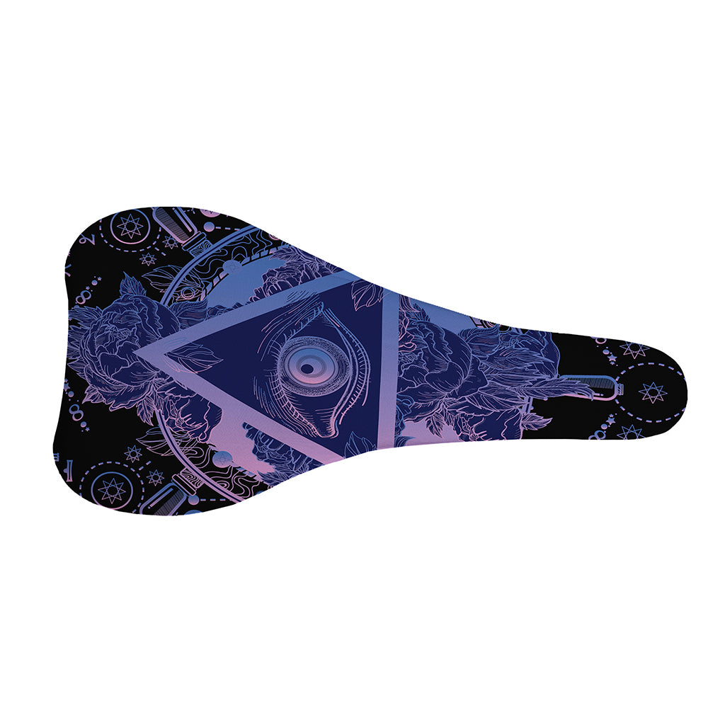 Spiritual Eye of Providence Print Bicycle Seat Cover
