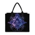 Spiritual Eye of Providence Print Canvas Tote Bag