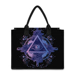 Spiritual Eye of Providence Print Canvas Tote Bag