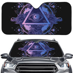 Spiritual Eye of Providence Print Car Windshield Sun Shade
