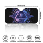Spiritual Eye of Providence Print Car Windshield Sun Shade