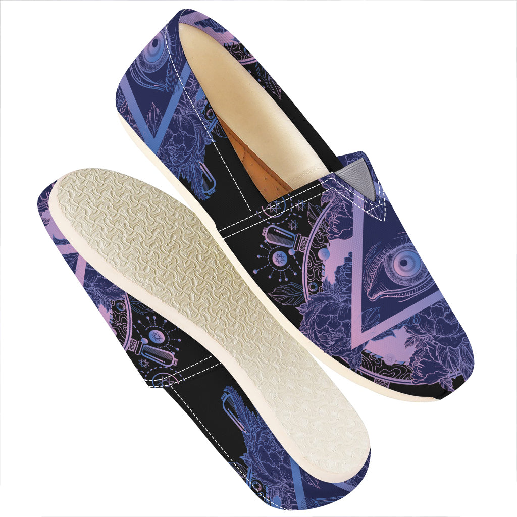 Spiritual Eye of Providence Print Casual Shoes