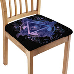 Spiritual Eye of Providence Print Chair Cushion Cover