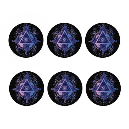 Spiritual Eye of Providence Print Coaster Set